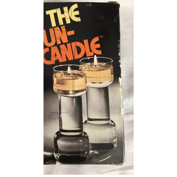 Vintage Pyrex The Un-Candle Floating Candle Set by Corning/Pyrex Candle Sticks - Picture 7 of 7